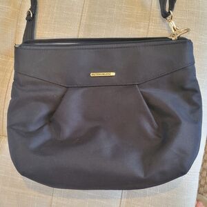 Travelon Anti-Theft Black Crossbody Bag with Gold Accents